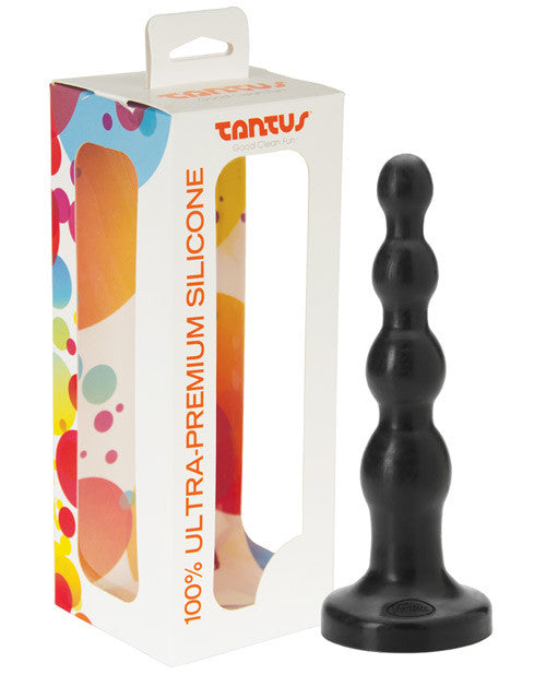 Tantus Ripple Silicone Plug - Large Black