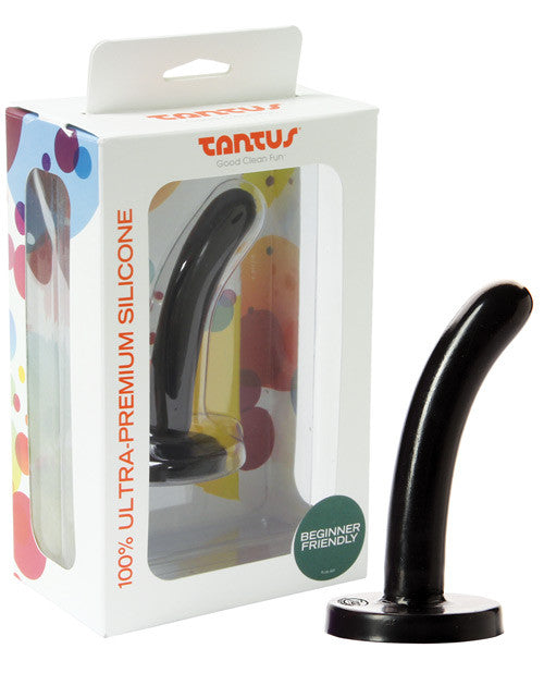 Tantus Silk Silicone Dildo - Small Black