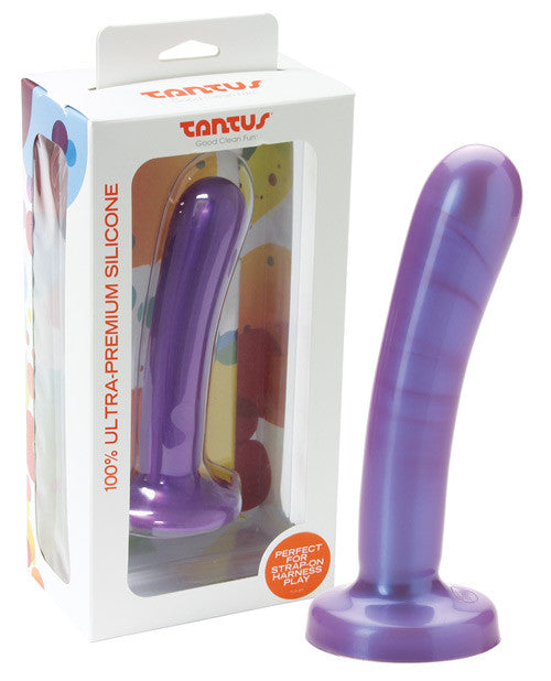 Tantus Silk Silicone Dildo - Large Purple