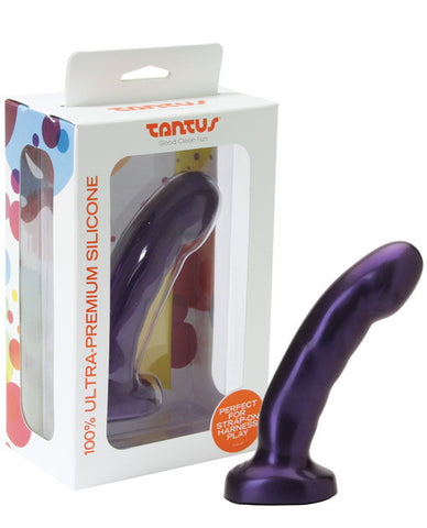 Tantus Acute Silicone Dildo - Midnight Purple