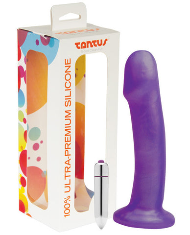 Tantus Buzz 1 Silicone Vibrating Dildo -  Purple