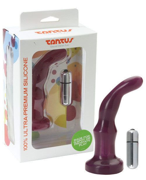 Tantus Protouch Silicone Vibrating Dildo - Wine