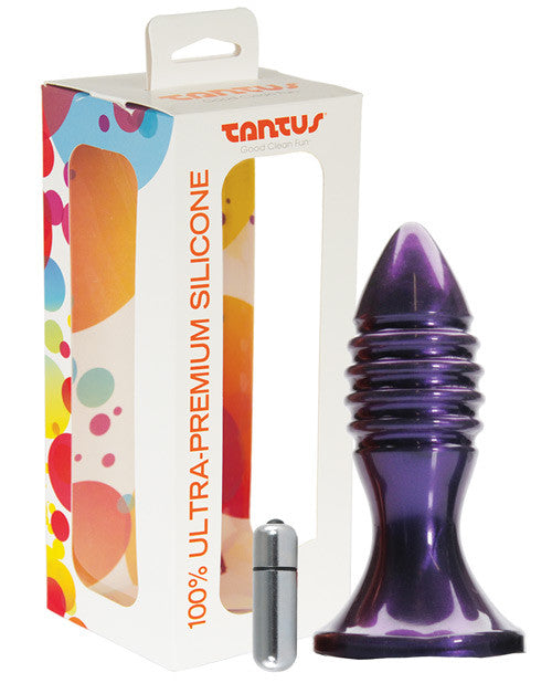 Tantus Zing Silicone Vibrating Plug - Purple