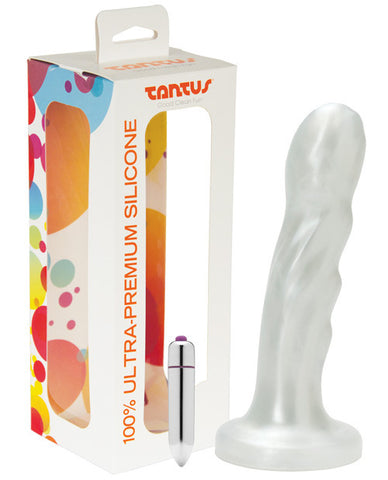 Tantus Goddess Silicone Vibrating Dildo - White Pearl