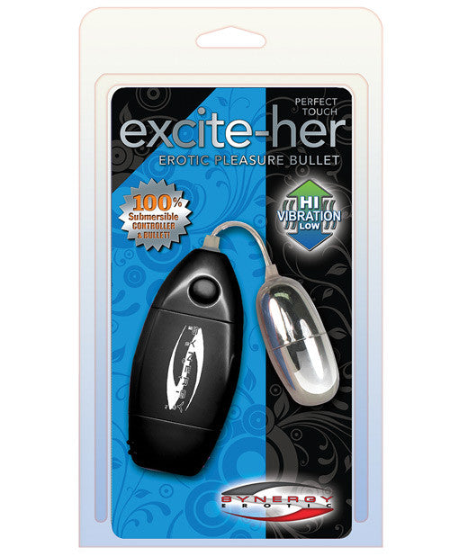 Perfect Touch Excite-her Erotic Pleasure Bullet - Pastel Black