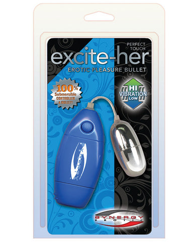 Perfect Touch Excite-her Erotic Pleasure Bullet - Pastel Blue