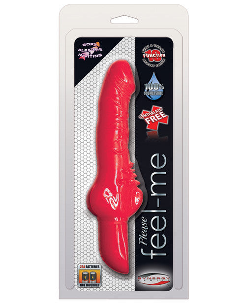 Please Feel Me Flexible Vibe - 10 Function Red