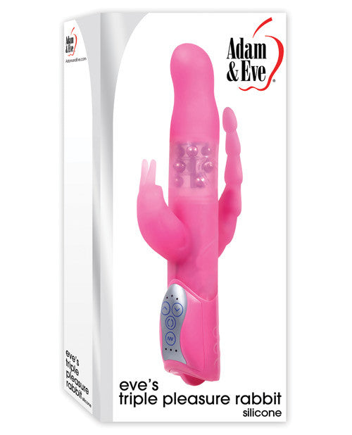 Adam & Eve Eve's Triple Pleasure Rabbit - Pink