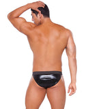 Zeus Wet Look Brief Black O-s