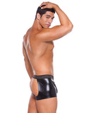 Zeus Wet Look Chaps W-thong Black O-s