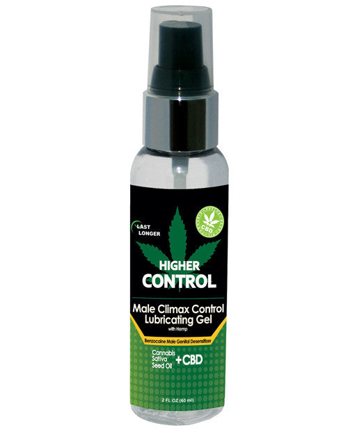 Higher Control Climax Control Gel For Men W-hemp Seed Oil + Cbd - 2 Oz