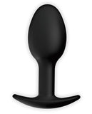 Pretty Love 3.34" Silicone Anal Plug W-ball - Black