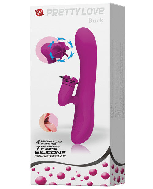 Pretty Love Buck Spinning Propeller Rabbit - 11 Function Fuchsia