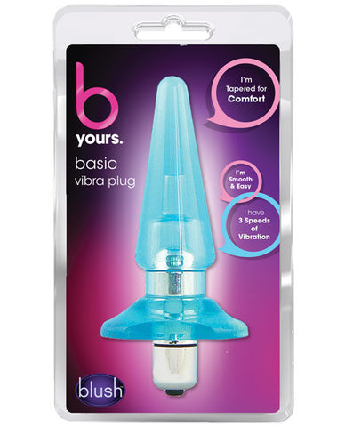 Blush B Yours Basic Vibro Plug - Blue