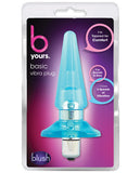 Blush B Yours Basic Vibro Plug - Blue