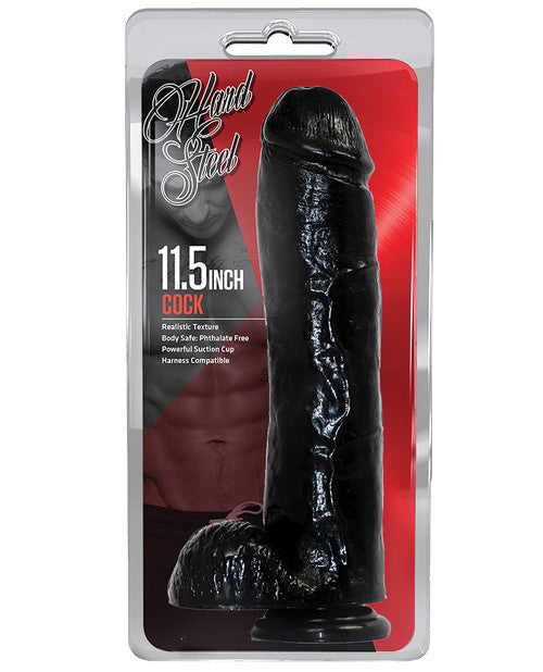 Blush Hard Steel 11.5" Cock - Black