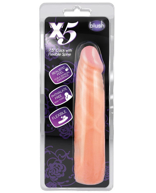 Blush X5 7" Dildo W-flexible Spine