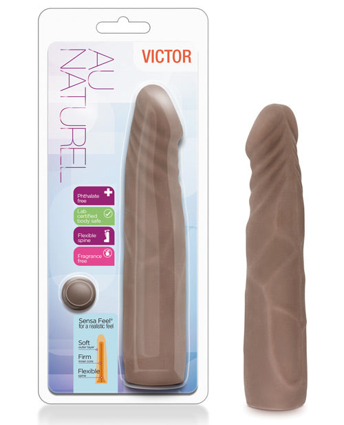 Blush Au Naturel Victor Dildo - Chocolate