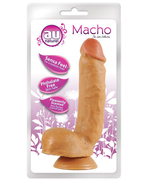 Blush Macho Au Naturel Dong W-suction Cup