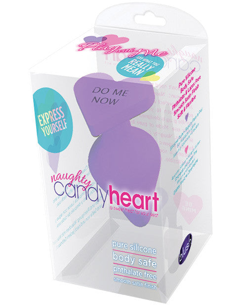 Blush Naughty Candy Heart Do Me Now Plug - Purple