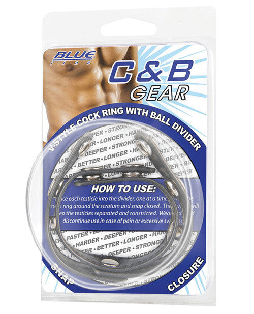 C&b V-style Cock Ring W-ball Divider