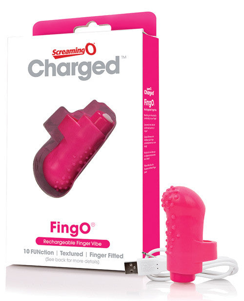 Screaming O Charged Fingo Vooom Mini Vibe - Pink