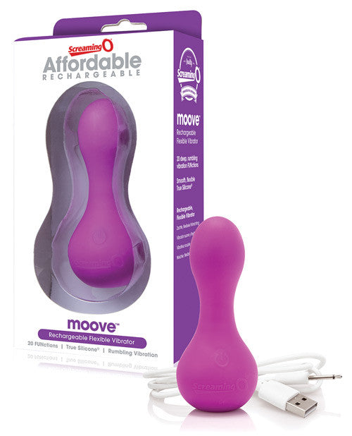 Screaming O Affordable Rechargeable Moove Vibe - Purple