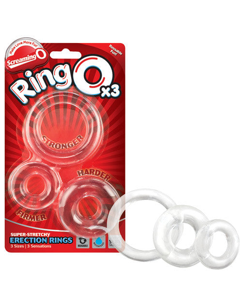 Screaming O Ringo - Clear Pack Of 3