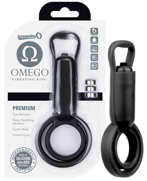 Screaming O Omego Vibrating Ring - Black