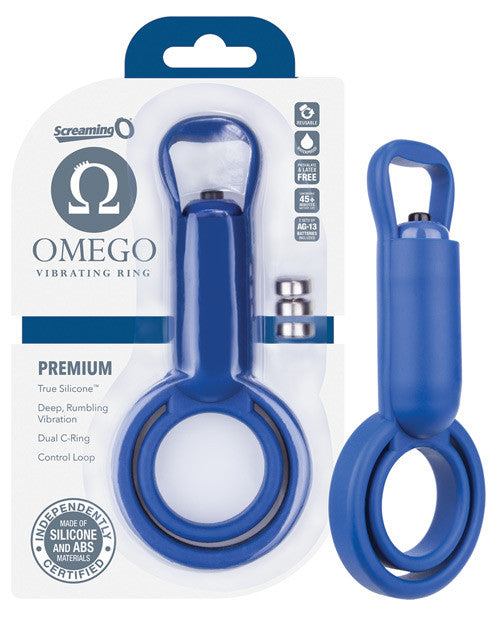 Screaming O Omego Vibrating Ring - Blue