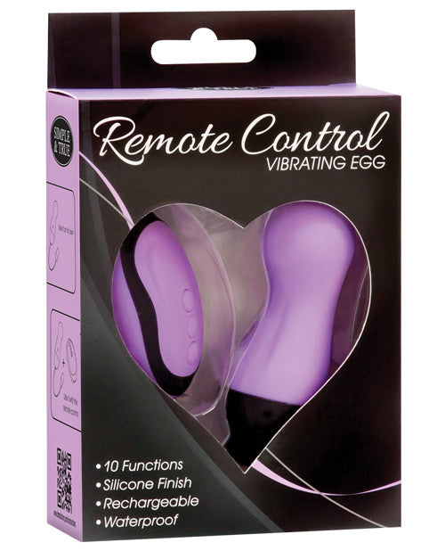 Simple & True Remote Control Vibrating Egg - Purple