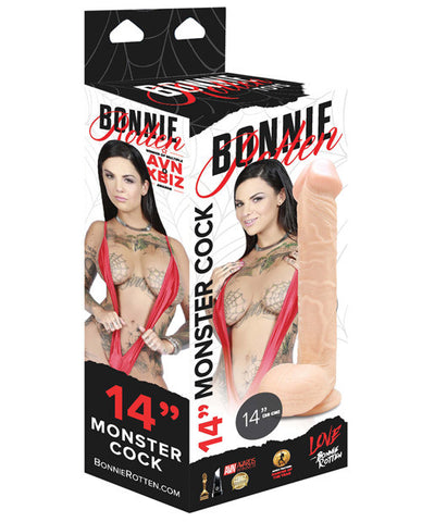 Bonnie Rotten 14" White Monster Cock