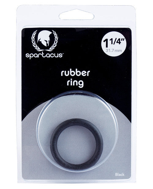 1.25" Rubber Cock Ring - Black