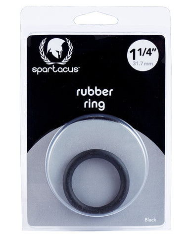 1.25" Rubber Cock Ring - Black