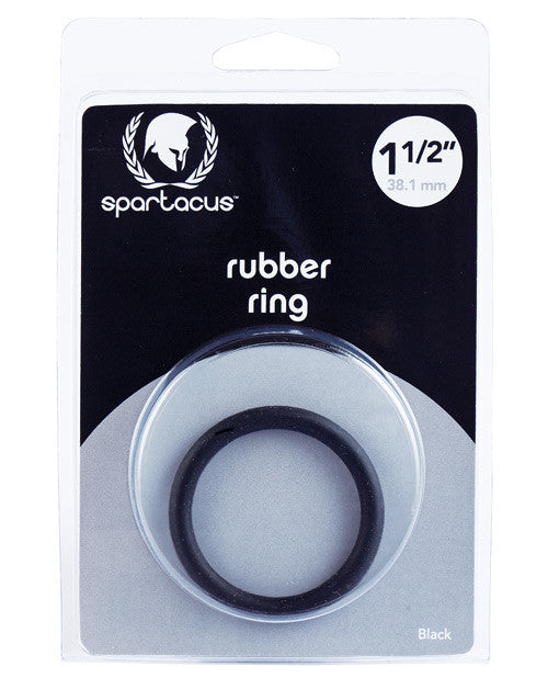 1.5" Rubber Cock Ring - Black