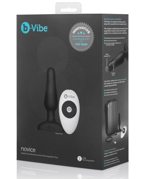 B Vibe Remote Novice Plug - Black