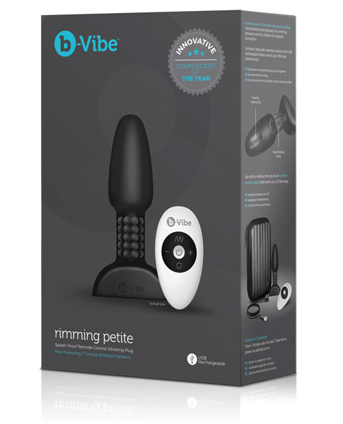 B-vibe Petite Rimming Plug - Black