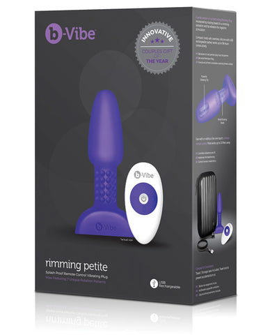 B-vibe Petite Rimming Plug - Purple