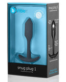 B-vibe Snug Plug 1 - .55g Black