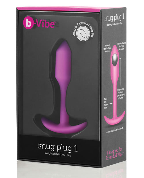 B-vibe Snug Plug 1 - .55g Fuchsia