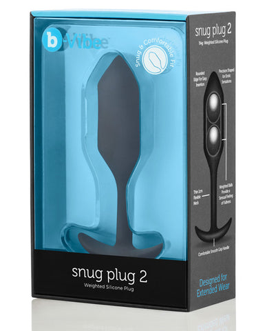 B-vibe Snug Plug 2 - .114g Black