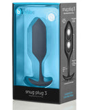 B-vibe Snug Plug 3 - .180g Black