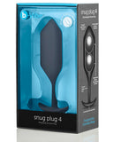 B-vibe Snug Plug 4 - .257g Black