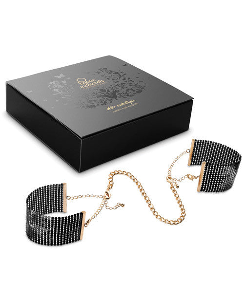 Bijoux Indiscrets Desir Metallique Handcuffs - Black