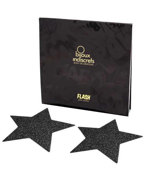 Bijoux Indiscrets Flash Star Pastie - Black