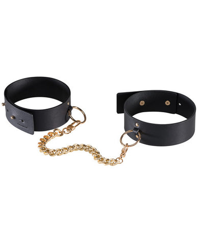 Bijoux Indiscrets Maze Knee Cuffs - Black