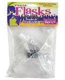 Smuggle Your Booze Soft Flasks & Funnel - 4 Oz Set Of 4