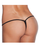 Low Rise Lycra G-string Black O-s