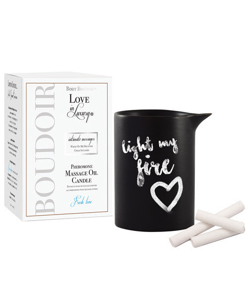 Love In Luxury Soy Massage Candle - 5.2 Oz Fresh Love