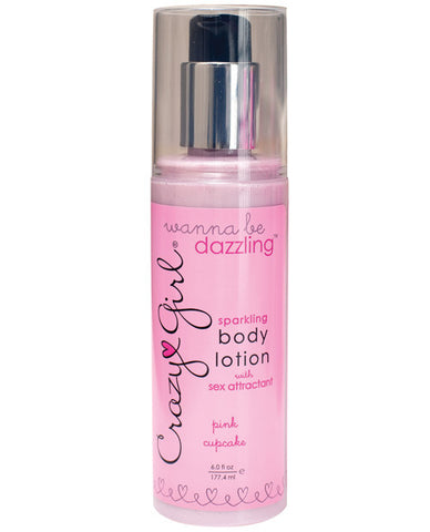 Crazy Girl Sparkling Body Lotion - Cupcake 6 Oz